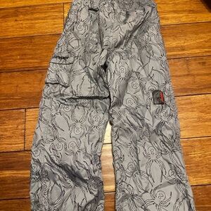 Grey Spider Print Pants